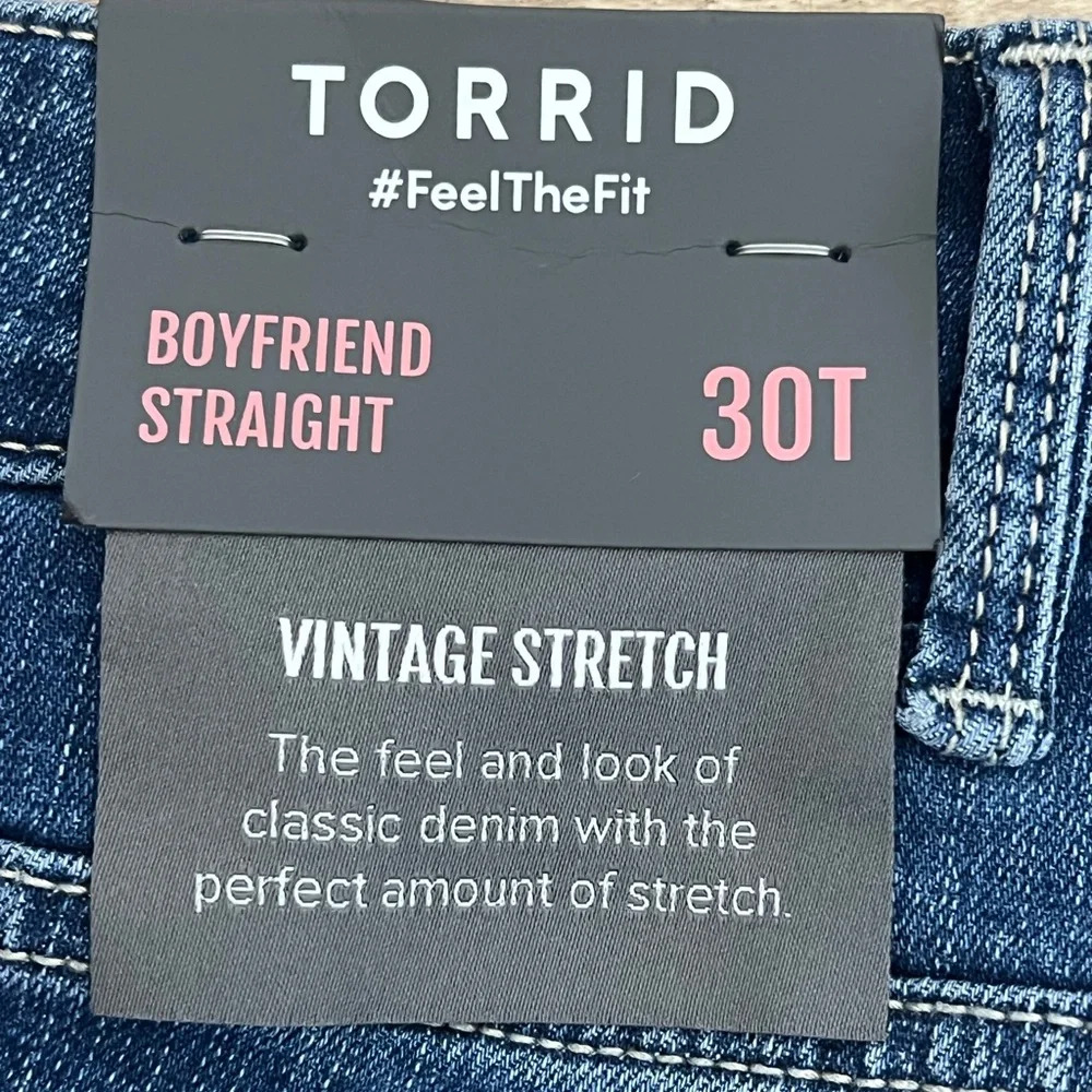 Torrid boyfriend fit jeans size 30 - Picture 6 of 10